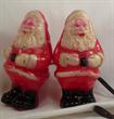 Plastic vintage Santas. Duel set